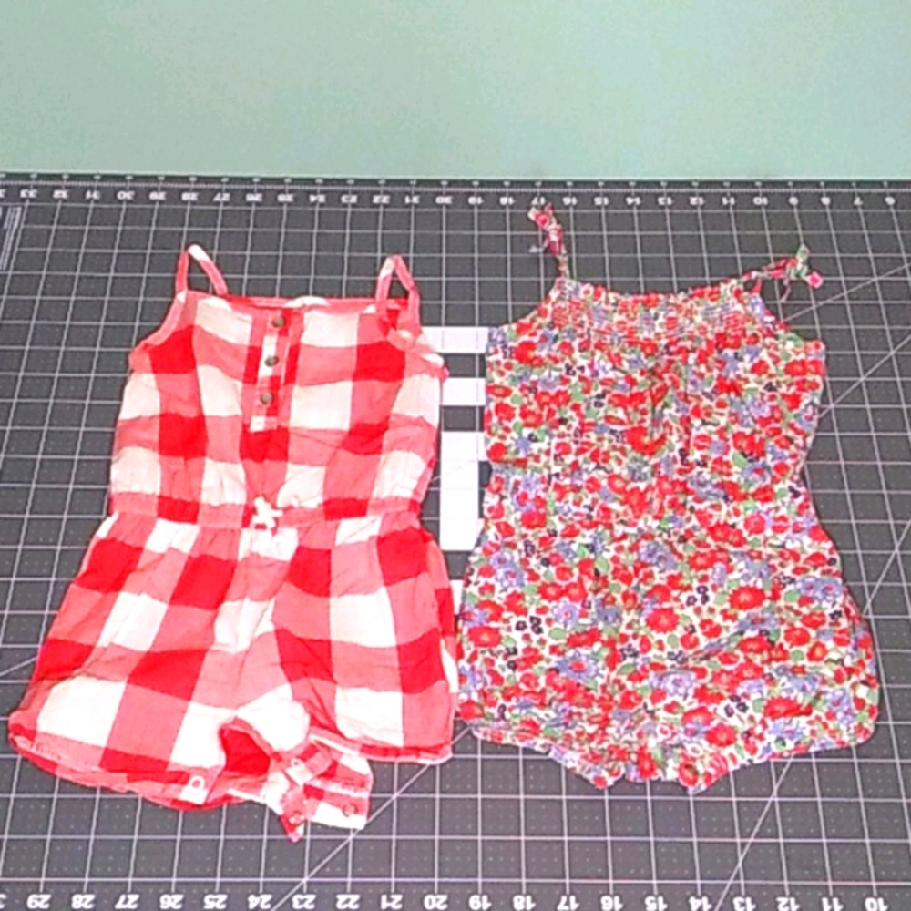 2 Carters 18 Month Rompers